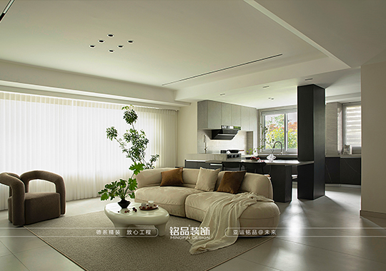 富阳万科君望130m²现代诧寂风四室两厅装修案例