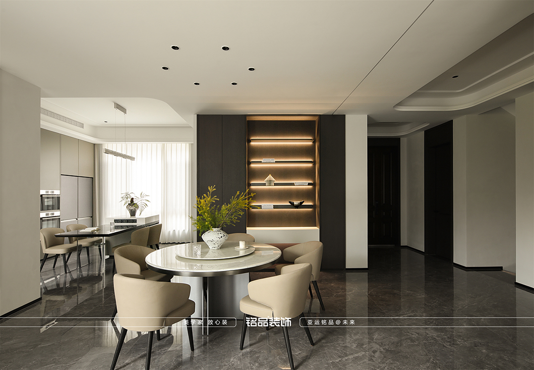 富阳云水山居云岚苑装修 现代轻奢风格700平别墅装修案例分享